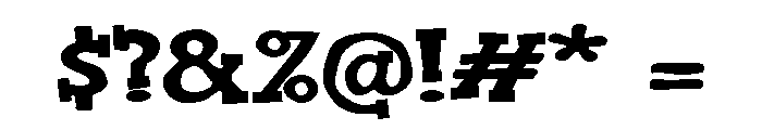 ZP Roughshod Font OTHER CHARS