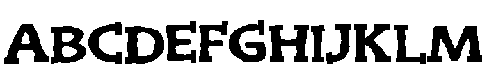 ZP Roughshod Font UPPERCASE