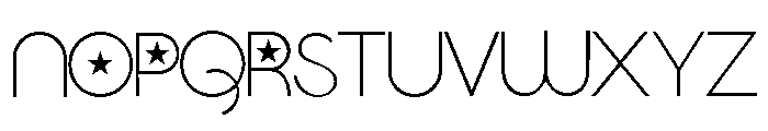 ZP Roundabout Republic Font LOWERCASE