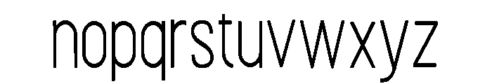 ZP Roxamble Condensed Font LOWERCASE