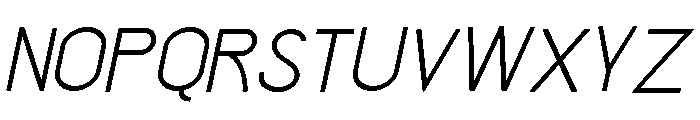 ZP Roxamble Italic Font UPPERCASE