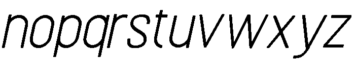 ZP Roxamble Italic Font LOWERCASE