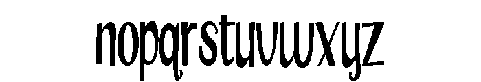 ZP Saint Valentine Condensed Font LOWERCASE