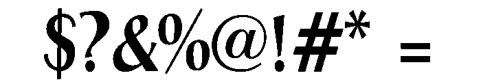 ZP Saint Valentine Expanded Font OTHER CHARS