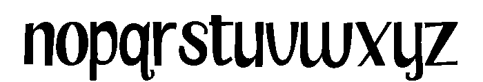 ZP Saint Valentine Expanded Font LOWERCASE
