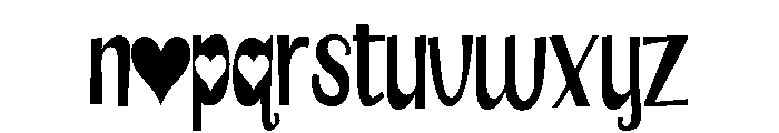 ZP Saint Valentine Love Font LOWERCASE