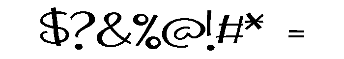 ZP Say Why Expanded Font OTHER CHARS