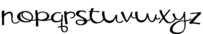 ZP Say Why Expanded Font LOWERCASE