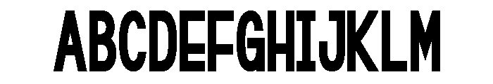 ZP Schoolhouse Condensed Font UPPERCASE