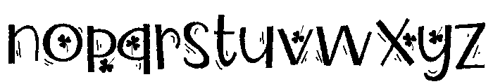 ZP Shamrock My World Font LOWERCASE