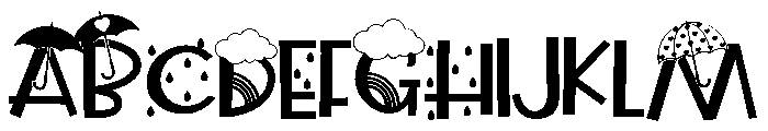 ZP Showered in Spring Font UPPERCASE