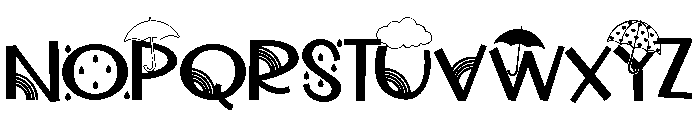 ZP Showered in Spring Font UPPERCASE
