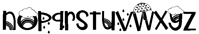 ZP Showered in Spring Font LOWERCASE