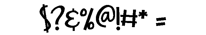 ZP Sideward Bold Font OTHER CHARS