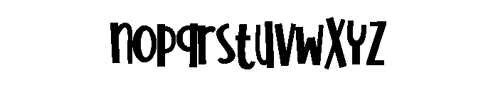 ZP Sideward Bold Font LOWERCASE