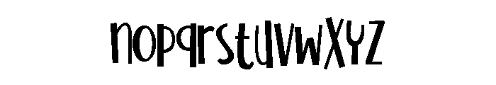 ZP Sideward Font LOWERCASE