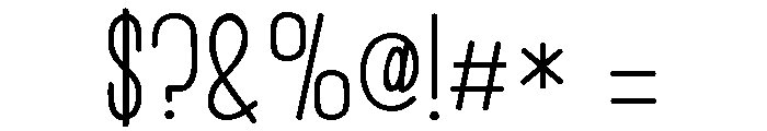 ZP Simple Print Bold Font OTHER CHARS