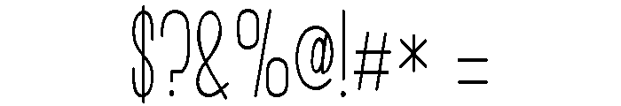 ZP Simple Print Condensed Font OTHER CHARS