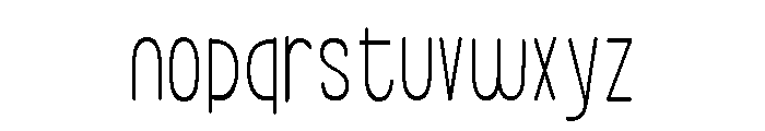 ZP Simple Print Condensed Font LOWERCASE
