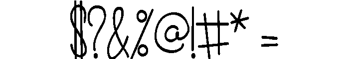 ZP Smoothie Love Condensed Font OTHER CHARS