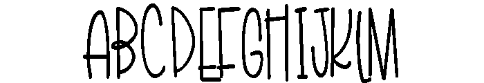 ZP Smoothie Love Condensed Font UPPERCASE