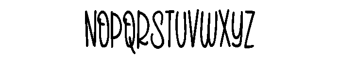 ZP Smoothie Love Condensed Font LOWERCASE