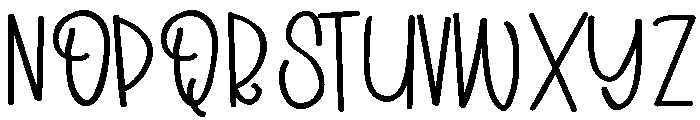 ZP Smoothie Love Expanded Font UPPERCASE