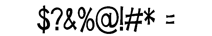 ZP Smooze Condensed Font OTHER CHARS