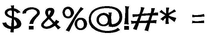 ZP Smooze Expanded Font OTHER CHARS