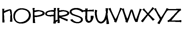 ZP Smooze Expanded Font LOWERCASE