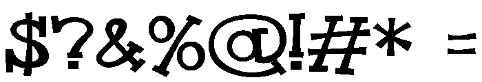 ZP Smooze Serif Expanded Font OTHER CHARS