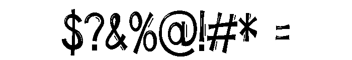 ZP Smooze Smooches Condensed Font OTHER CHARS