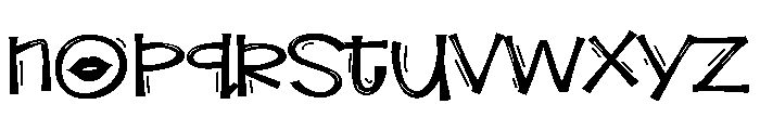 ZP Smooze Smooches Expanded Font LOWERCASE