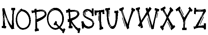 ZP Smooze Smooches Serif Condensed Font UPPERCASE