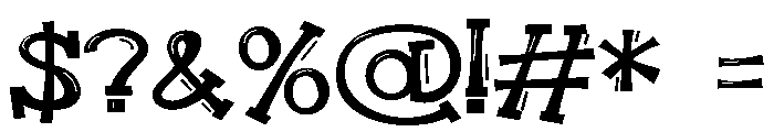 ZP Smooze Smooches Serif Expanded Font OTHER CHARS