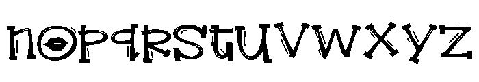 ZP Smooze Smooches Serif Expanded Font LOWERCASE