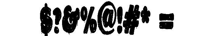 ZP Snogberry Scary Chubby Sans Condensed Font OTHER CHARS