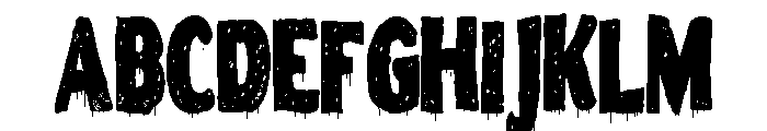 ZP Snogberry Scary Chubby Sans Condensed Font UPPERCASE