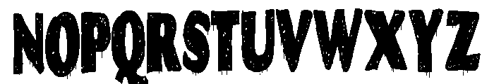 ZP Snogberry Scary Chubby Sans Condensed Font UPPERCASE