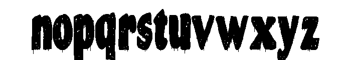 ZP Snogberry Scary Chubby Sans Condensed Font LOWERCASE