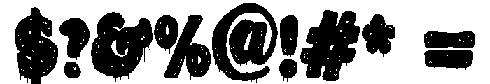 ZP Snogberry Scary Chubby Sans Expanded Font OTHER CHARS