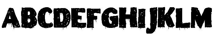 ZP Snogberry Scary Chubby Sans Expanded Font UPPERCASE
