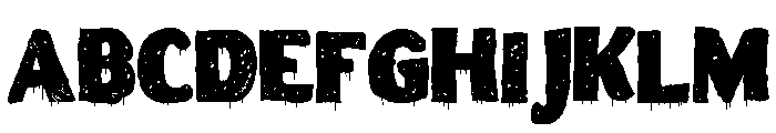 ZP Snogberry Scary Chubby Sans Font UPPERCASE