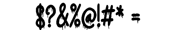 ZP Snogberry Scary Condensed Bold Font OTHER CHARS
