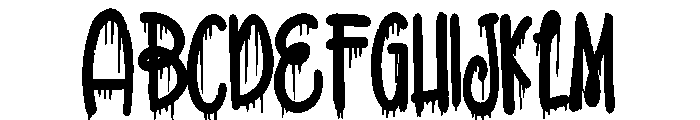 ZP Snogberry Scary Condensed Bold Font UPPERCASE