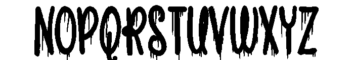 ZP Snogberry Scary Condensed Bold Font UPPERCASE