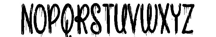 ZP Snogberry Scary Condensed Font UPPERCASE