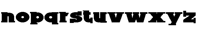 ZP Sodapop Serif Expanded Font LOWERCASE