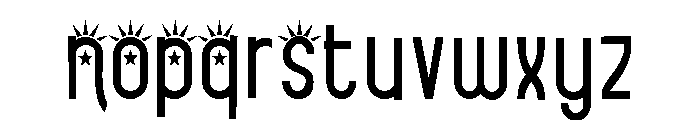 ZP Spencer Sparkler Condensed Font LOWERCASE