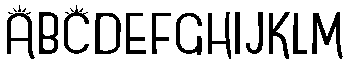 ZP Spencer Sparkler Expanded Font UPPERCASE